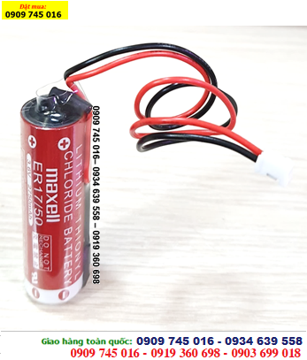 Maxell ER17/50, Pin Maxell ER17/50 lithium 3.6v size A 2750mAh Made in Japan